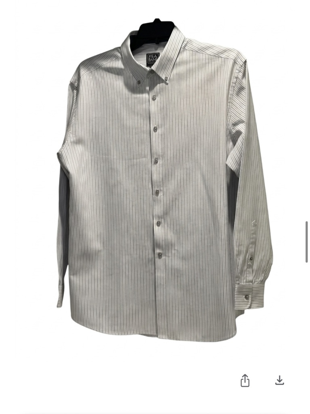 JOSEPH A. BANK Linen Blend Traveler Tailored Fit Button Down Men’s Size XL